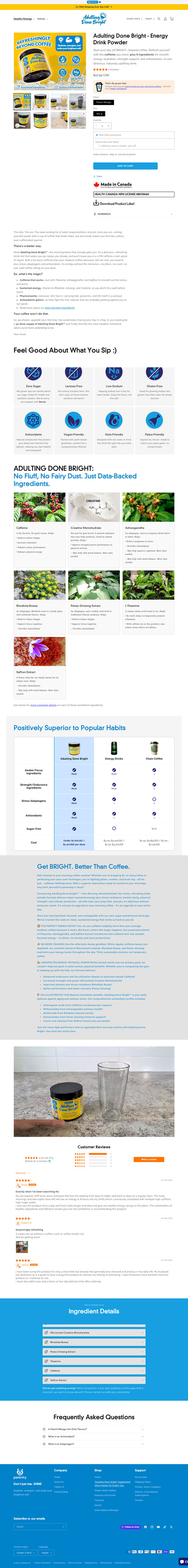 Adulting Done Bright Homepage